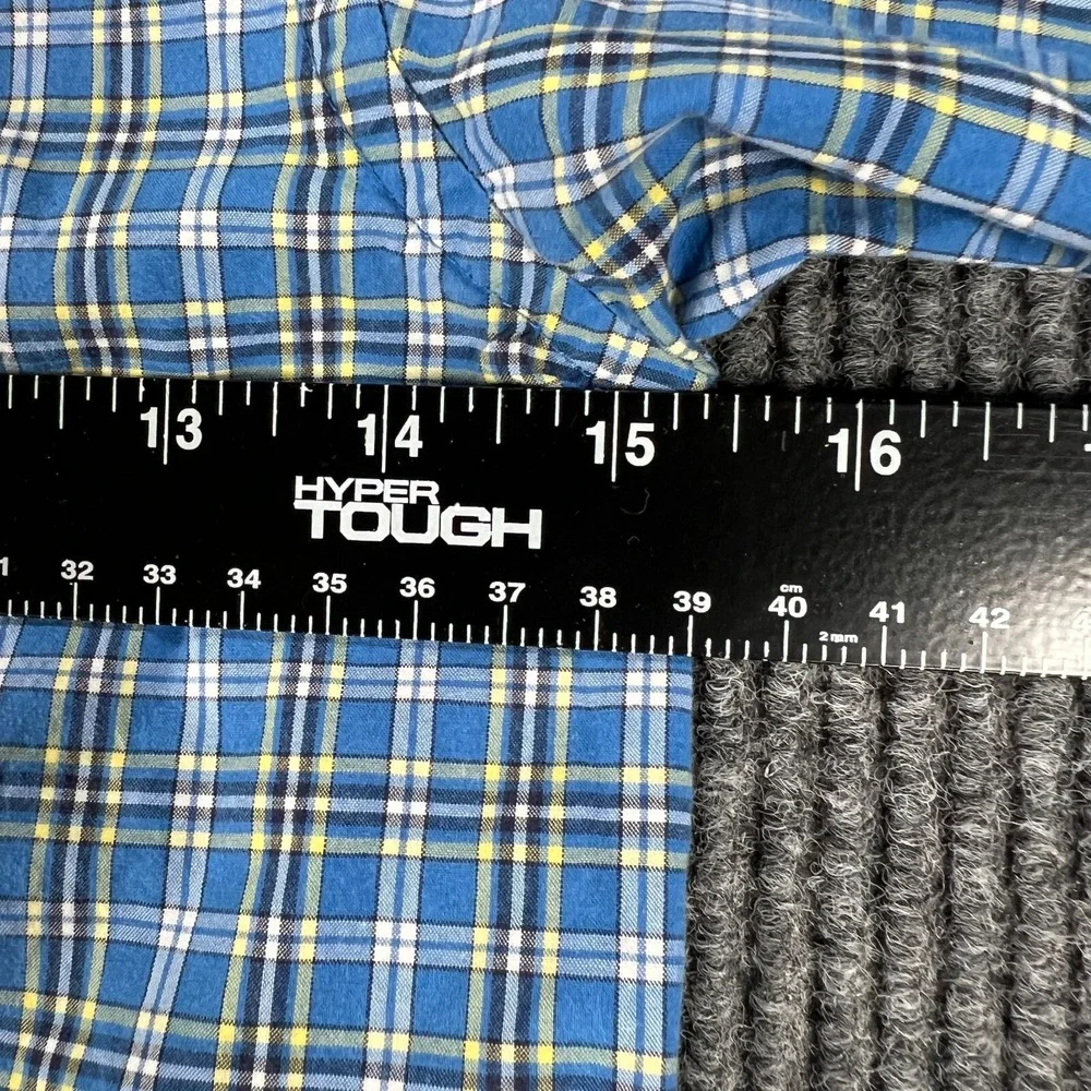 Ralph Lauren Shirt Youth Boys 7 Blue Plaid Long Sleeve Button Down Casual Dress